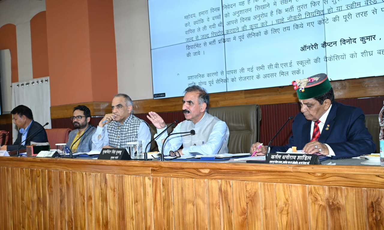 भूतपूर्व सैनिक कल्याण बोर्ड की बैठक में गूंजा अग्निवीर भर्ती बंद करने का मुद्दा, मुख्यमंत्री ने कहा प्रधानमंत्री को लिखेंगे पत्र ।